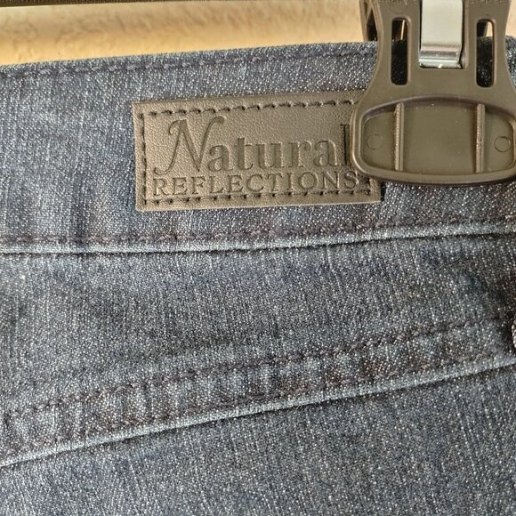 Natural Reflections Womens High Rise Slim Leg Jeans 4 Dark Wash‎ Stretch Repreve - Picture 10 of 12
